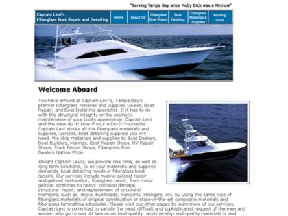 Cached version of Captain Levi's Fiberglass Boat Repair & Boat Detailing