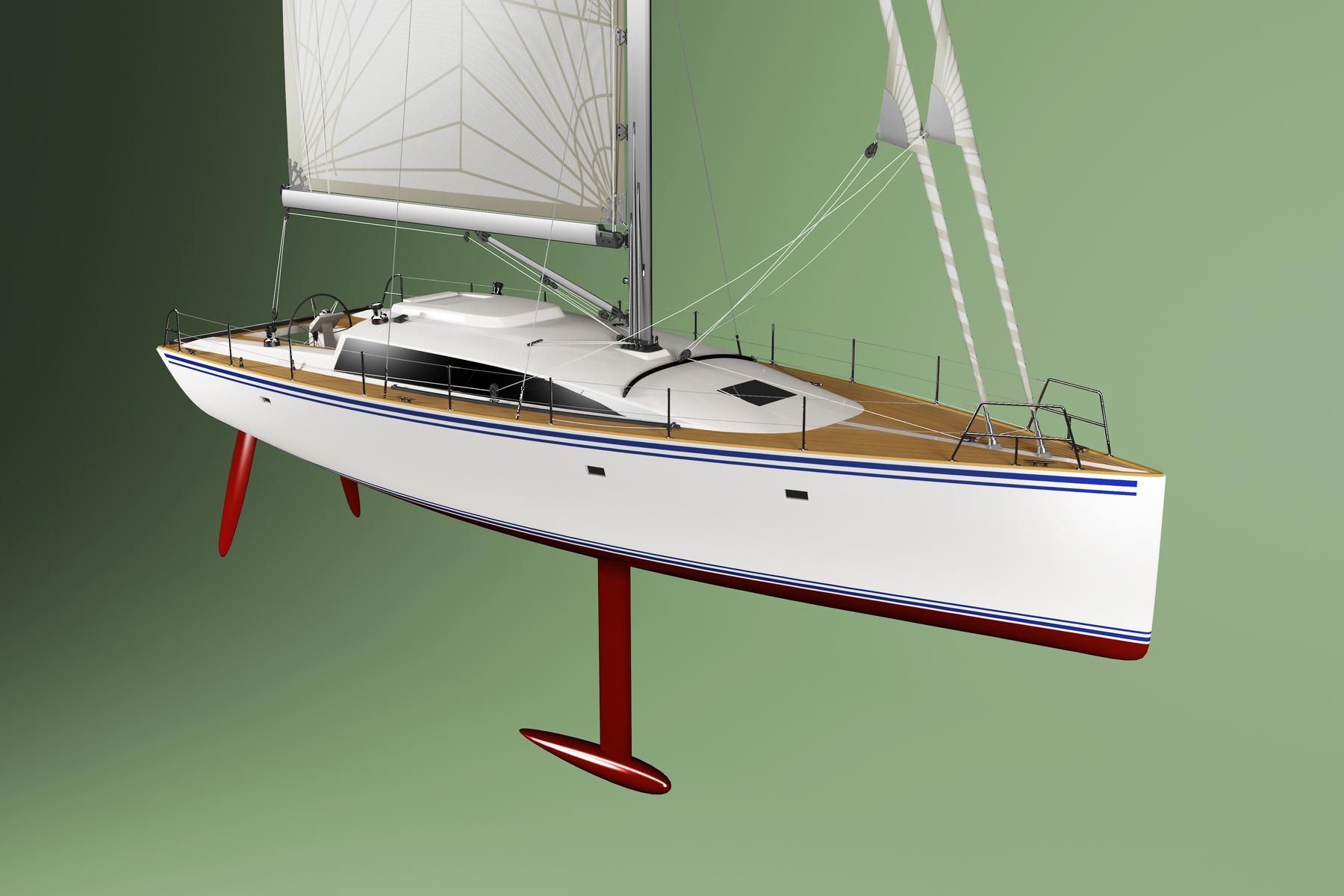 what does a 40 foot sailboat look like