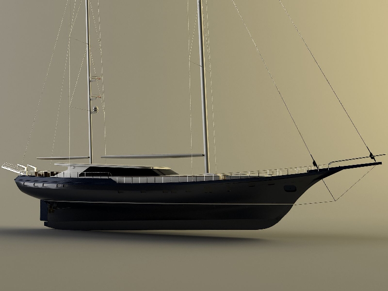 modern ketch sailboat