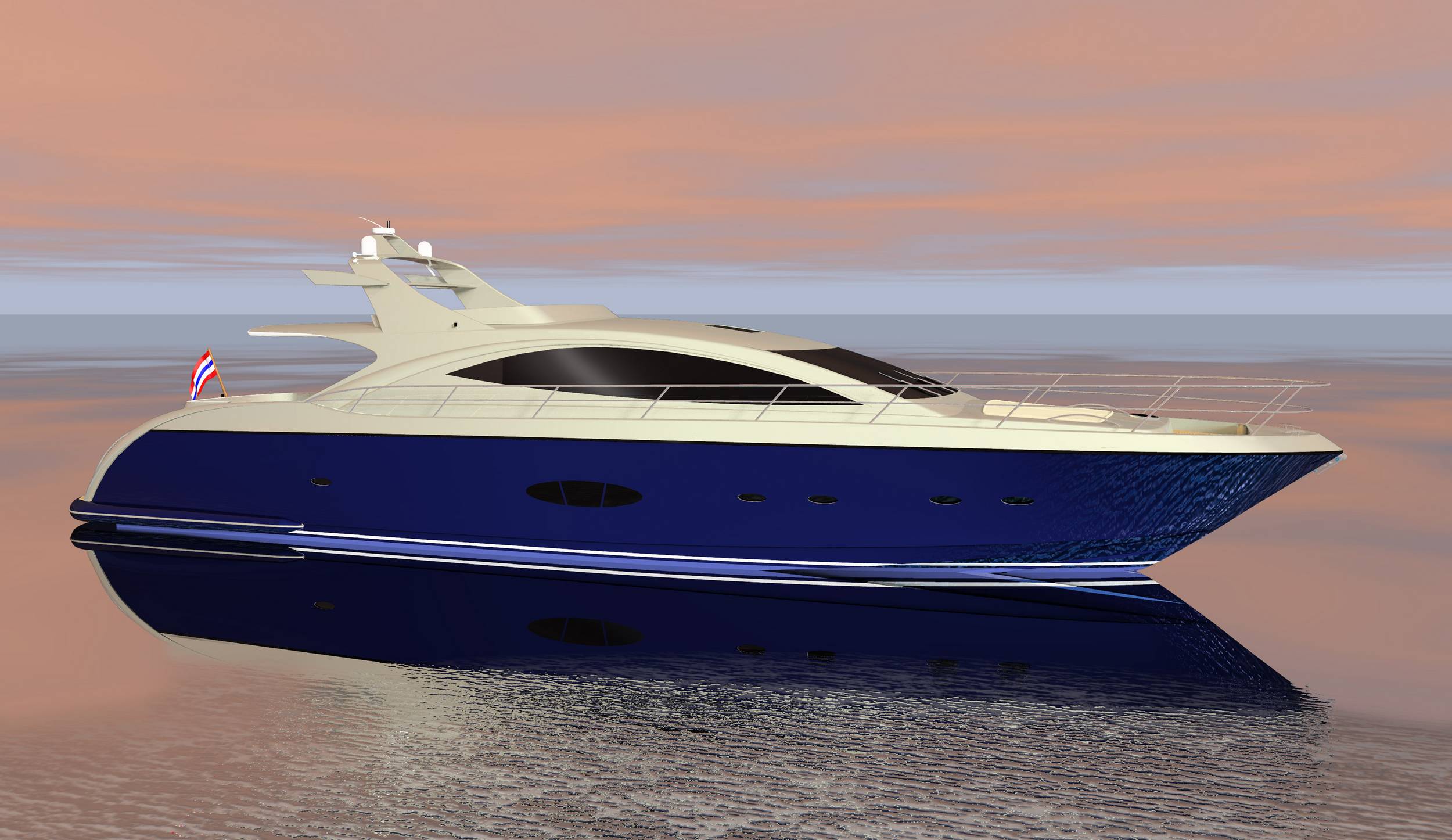 80' motor yacht