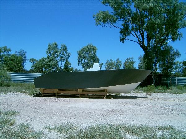 Aussie 6.7 mt Sportfisher / Fishin Boat progress she's out of my shed