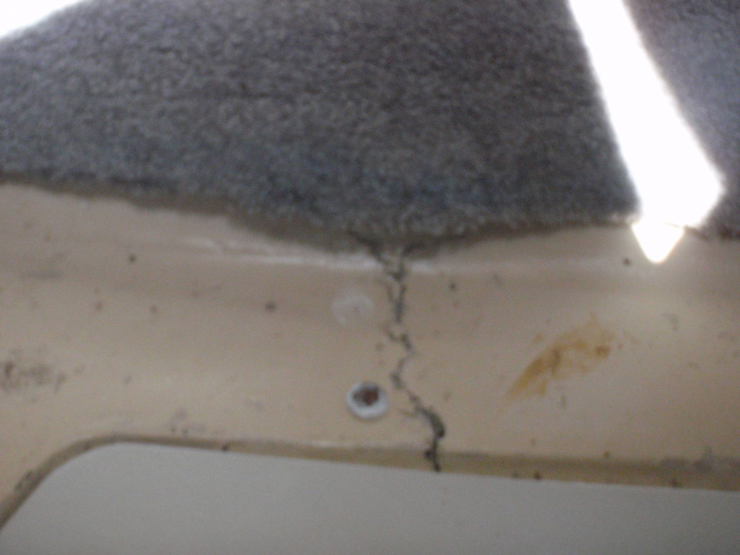 Boat damage after a rough passage