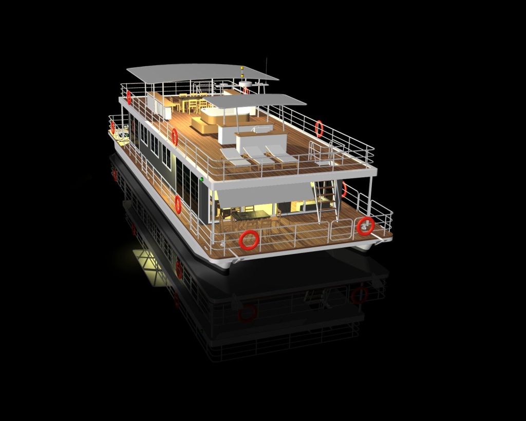 river houseboat