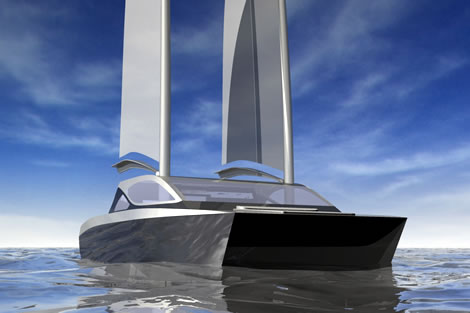 Catamaran wing sail idea | Boat Design Net
