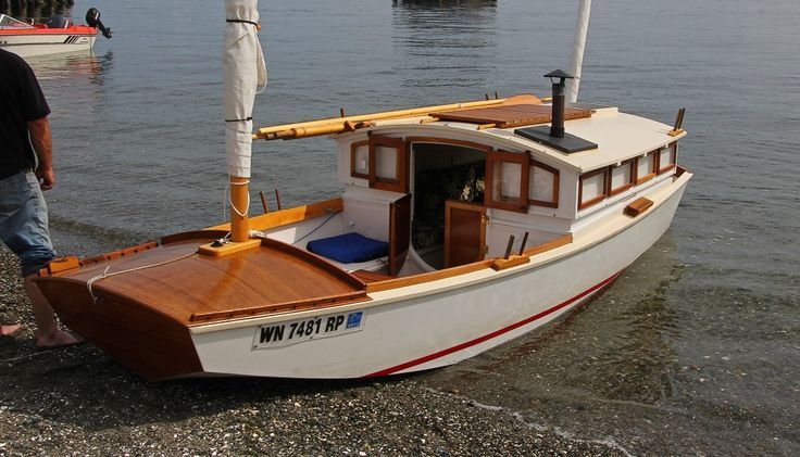 sailboat converted to houseboat